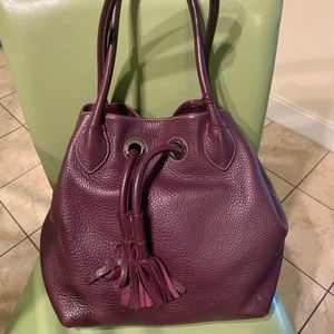 Dooney drawstring satchel